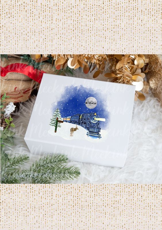 Polar Express Blue Train Decal