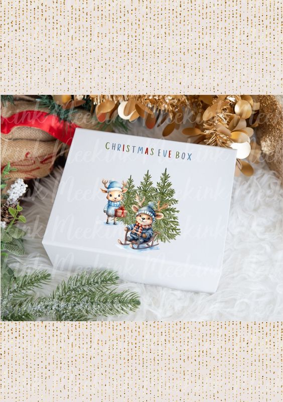 Reindeer Sleigh Friends Decal