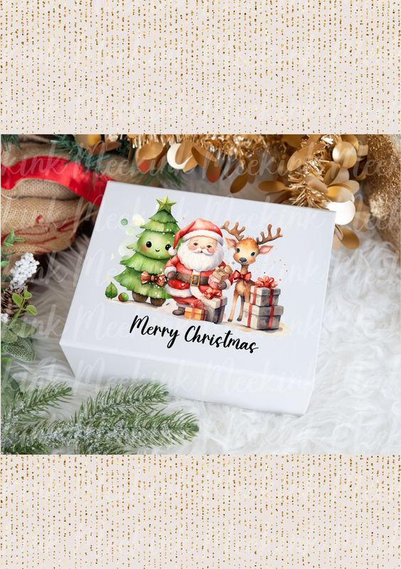 Merry Christmas Santa &amp; Friends Decal