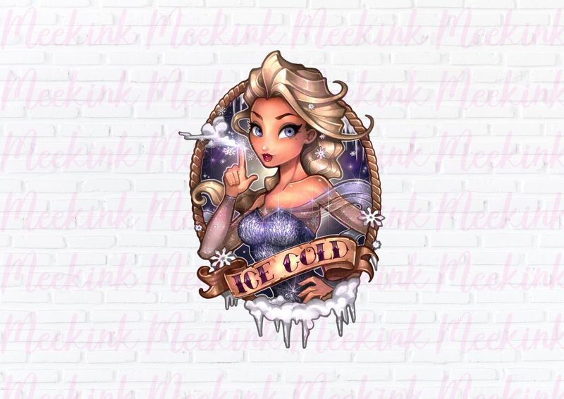 Princess 3 DTF Decal