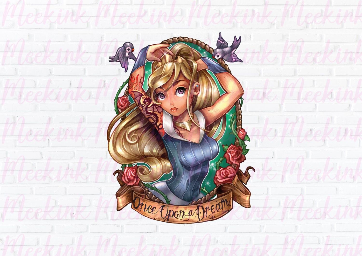 Princess 8 DTF Decal