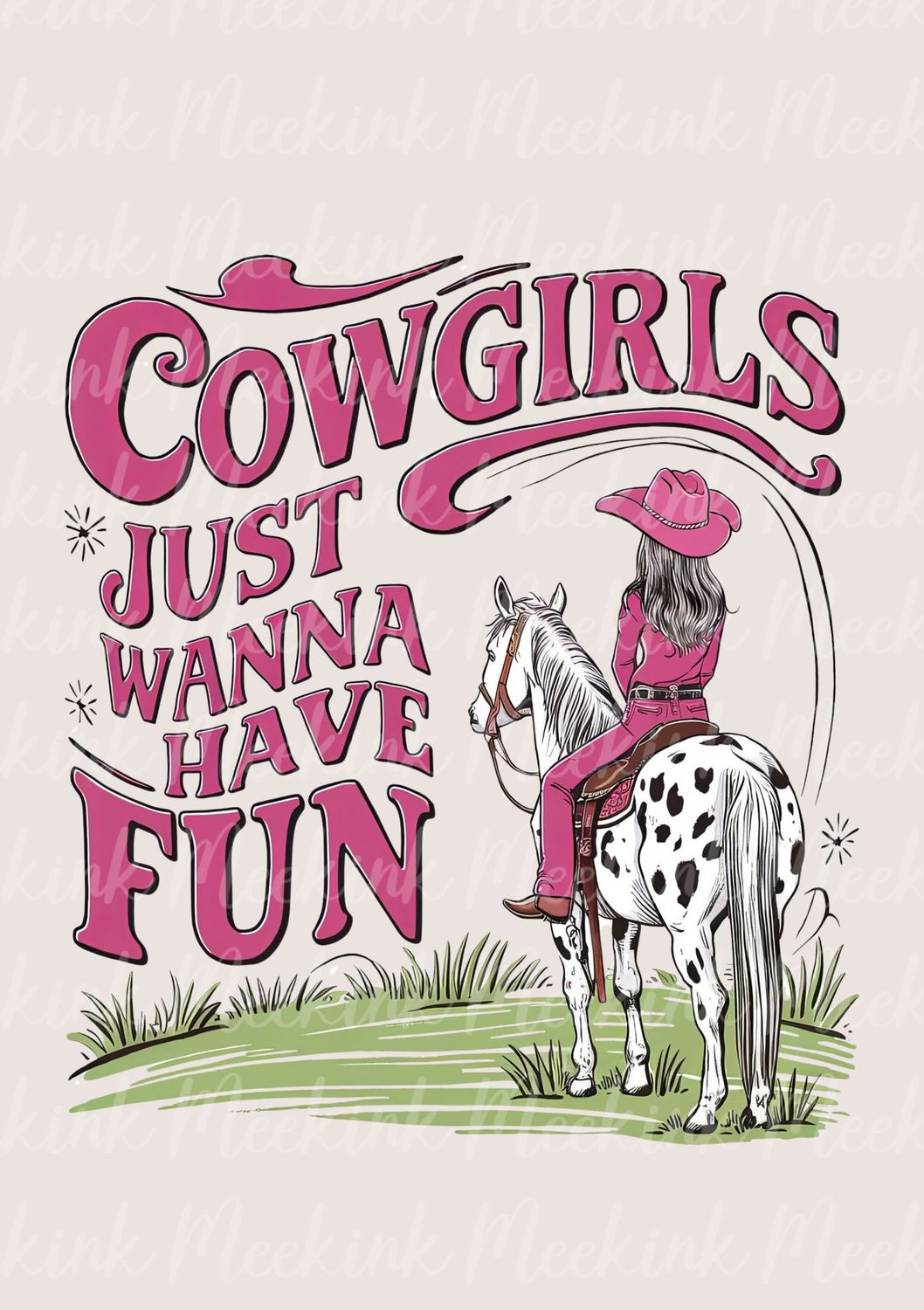 Just Wanna Have Fun UVDTF or DTF Decal