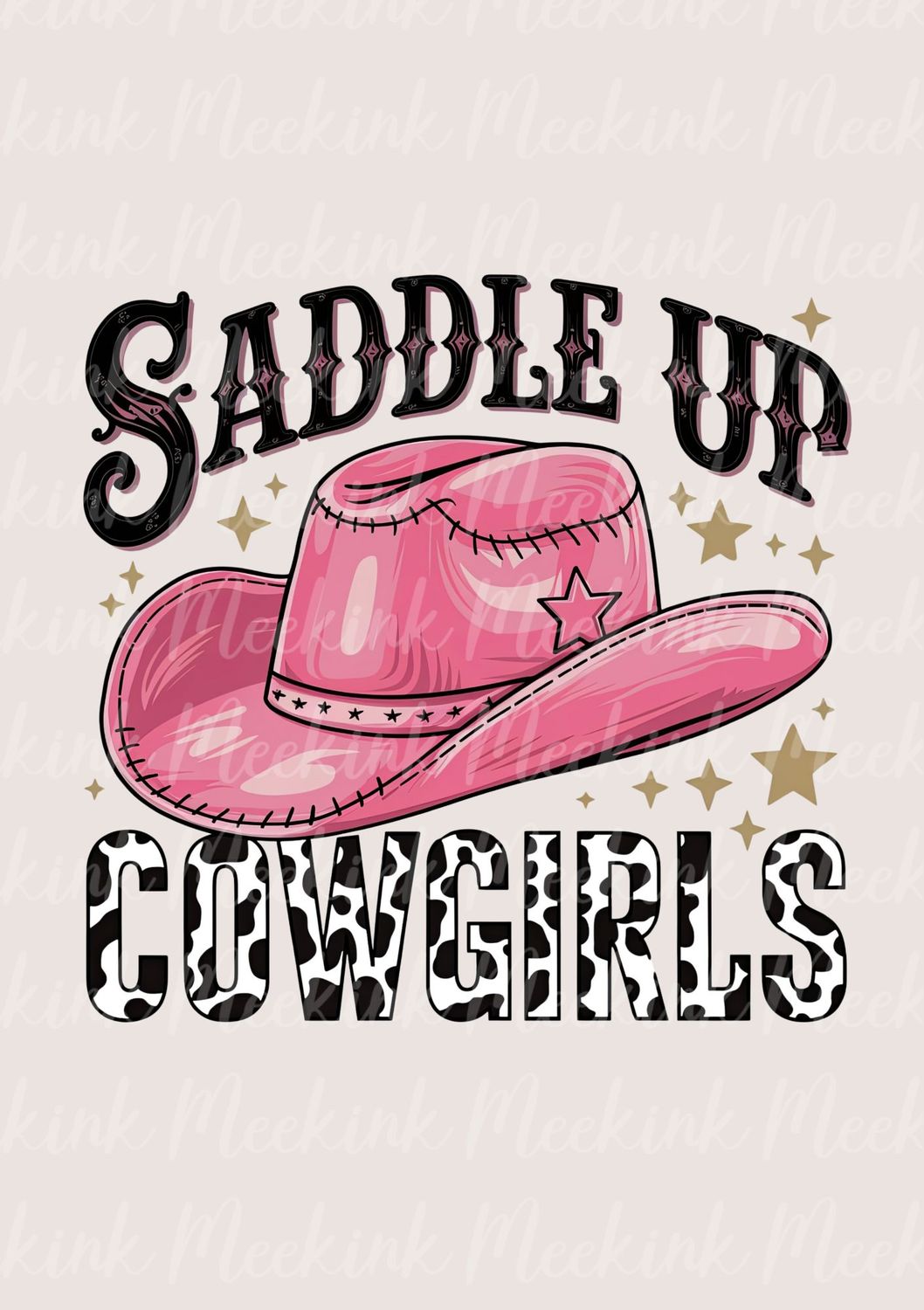Saddle up UVDTF or DTF Decal