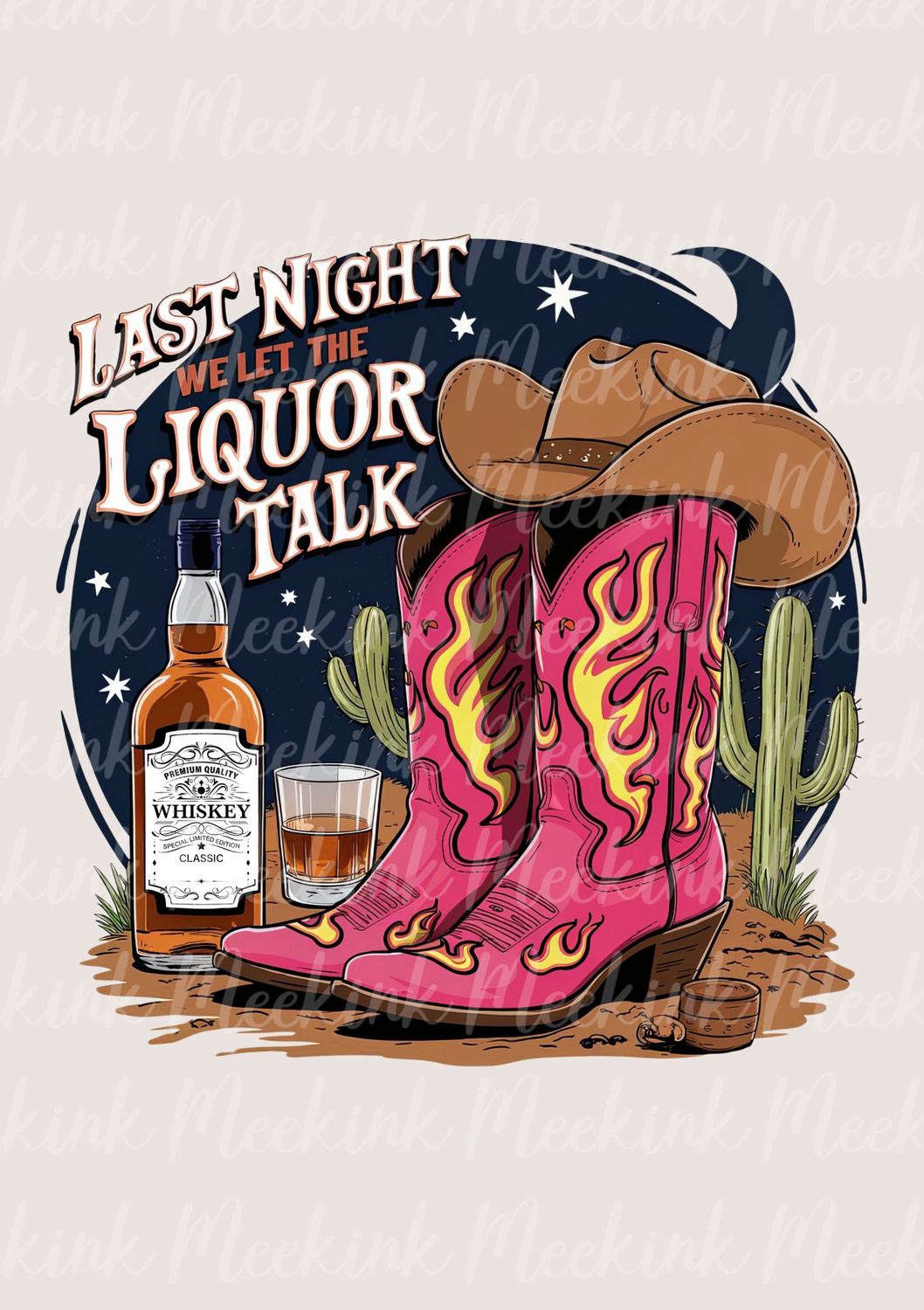 Liquor UVDTF or DTF Decal
