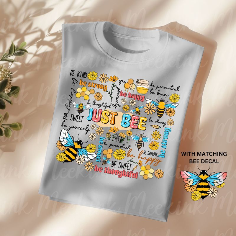 Just Bee UVDTF or DTF Decal