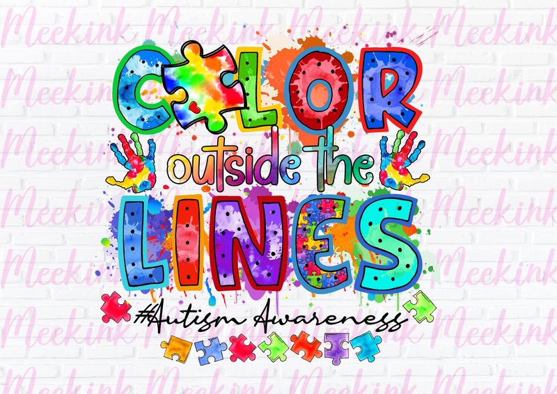 Autism Awareness UVDTF or DTF Decal