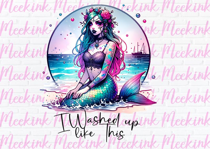 Washed Up UVDTF or DTF Decal