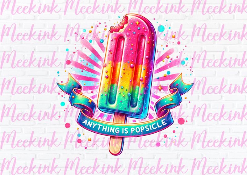 Popsicle UVDTF or DTF Decal