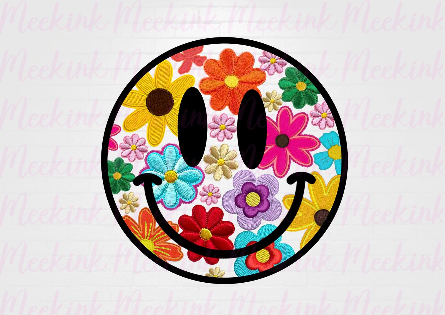 Smiley Face 2 UVDTF or DTF Decal