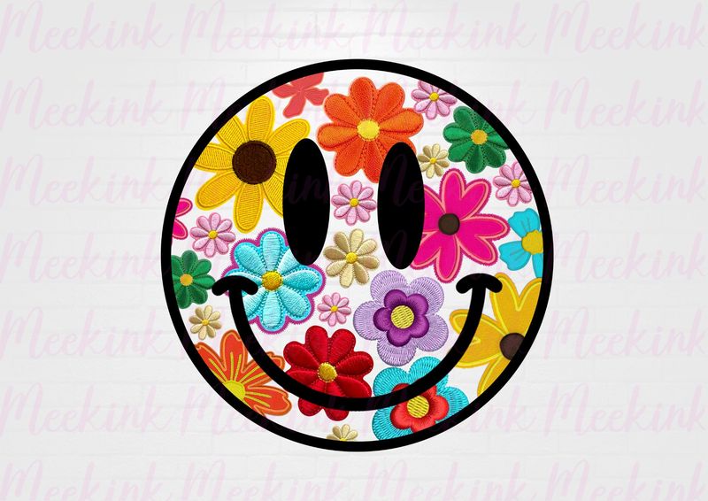 Smiley Face 2 UVDTF or DTF Decal