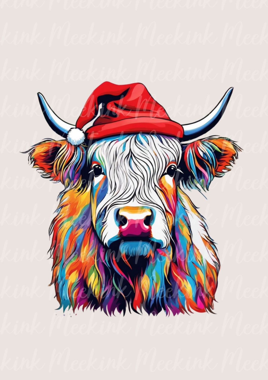 Multi Colour Highland Cow 9