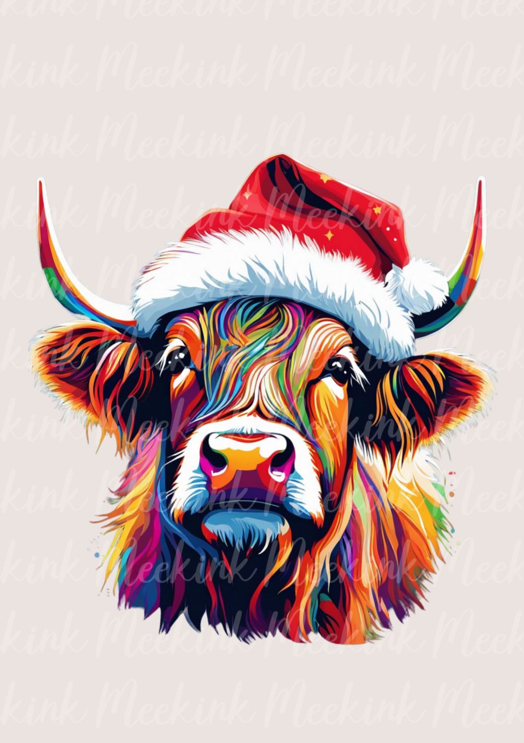 Multi Colour Highland Cow 4