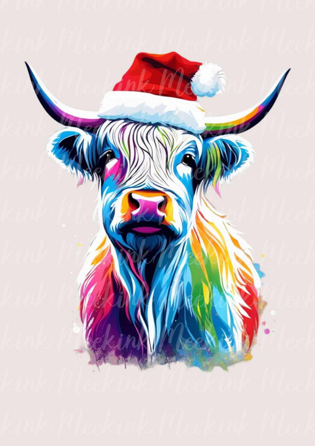 Multi Colour Highland Cow 8
