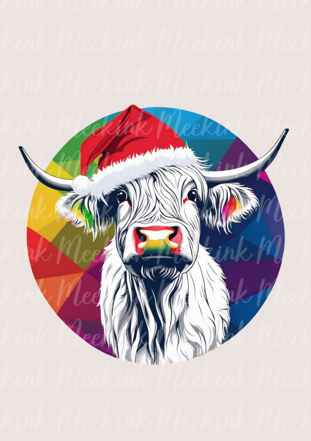 Multi Colour Highland Cow 5