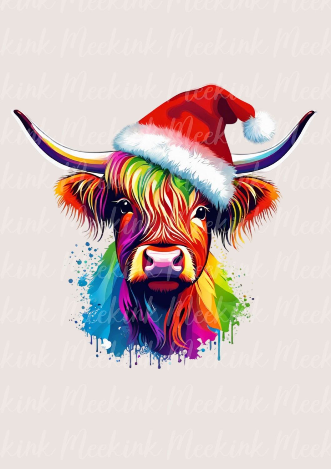 Multi Colour Highland Cow 7