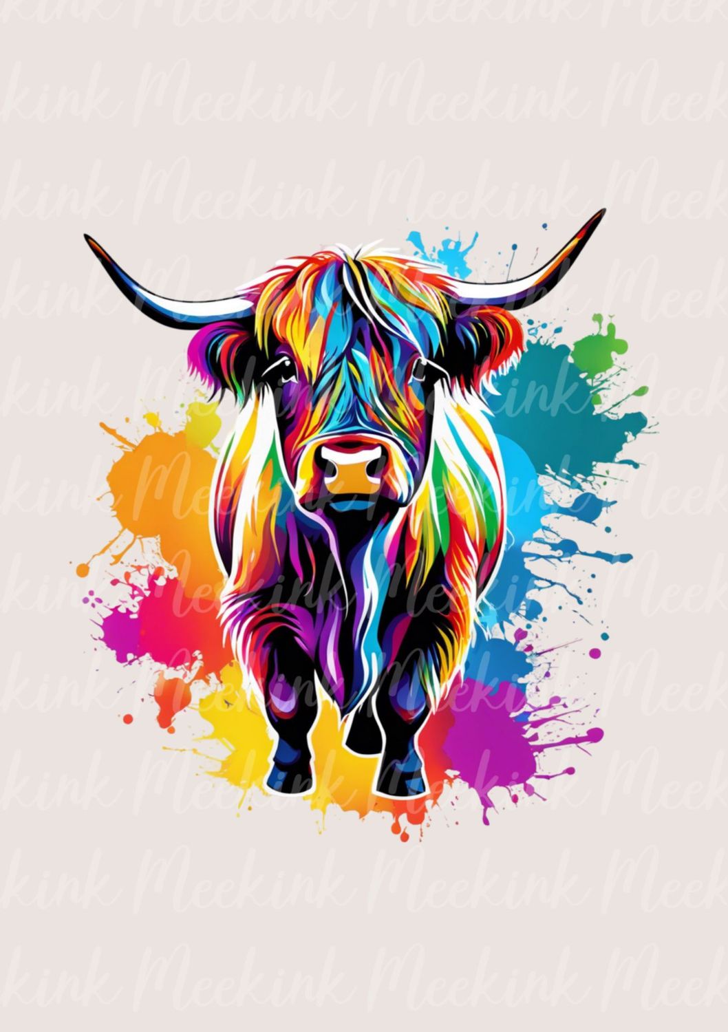 Multi Colour Highland Cow 21