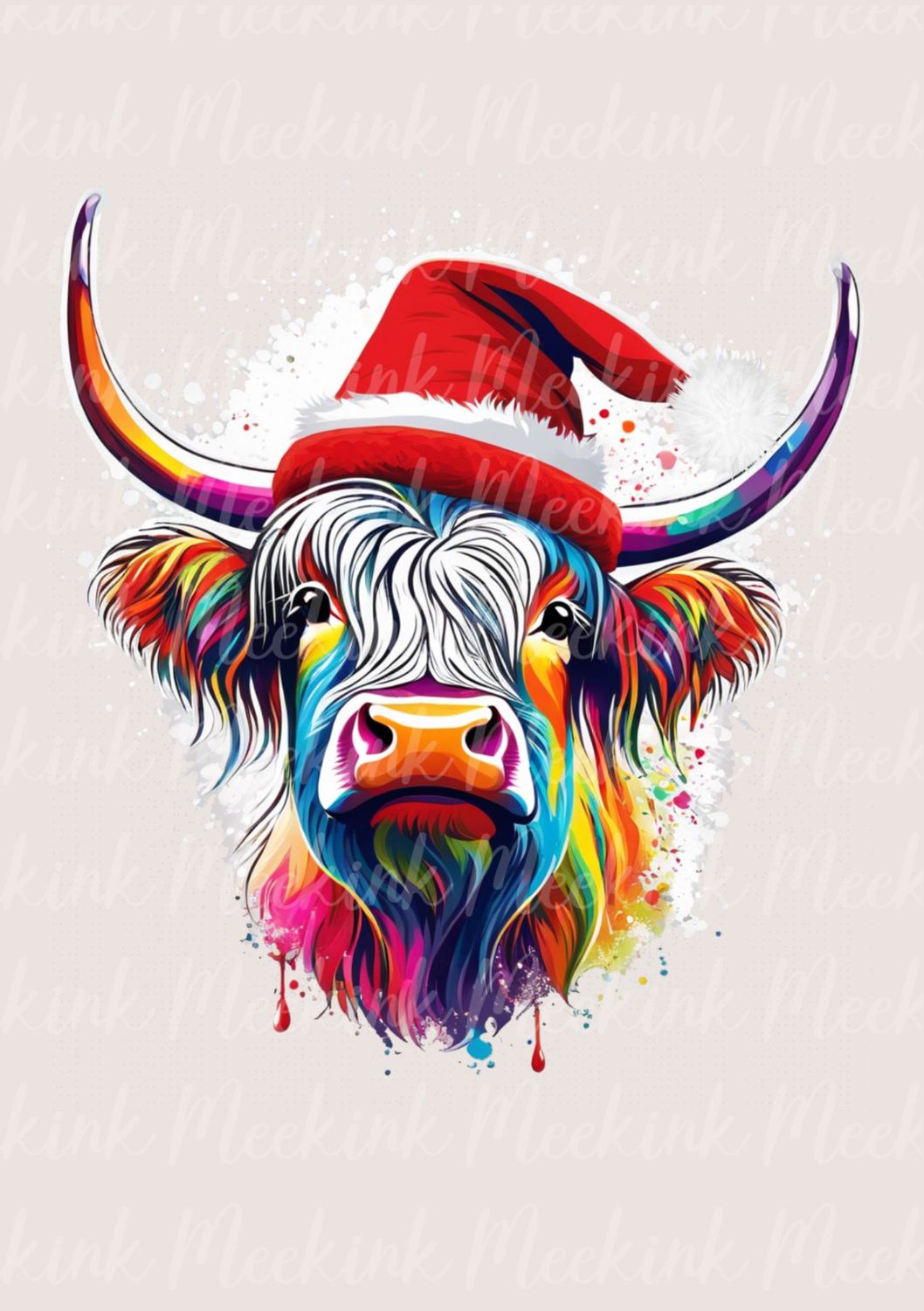Multi Colour Highland Cow 24