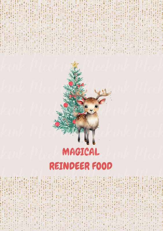 Magical Reindeer Food Decal