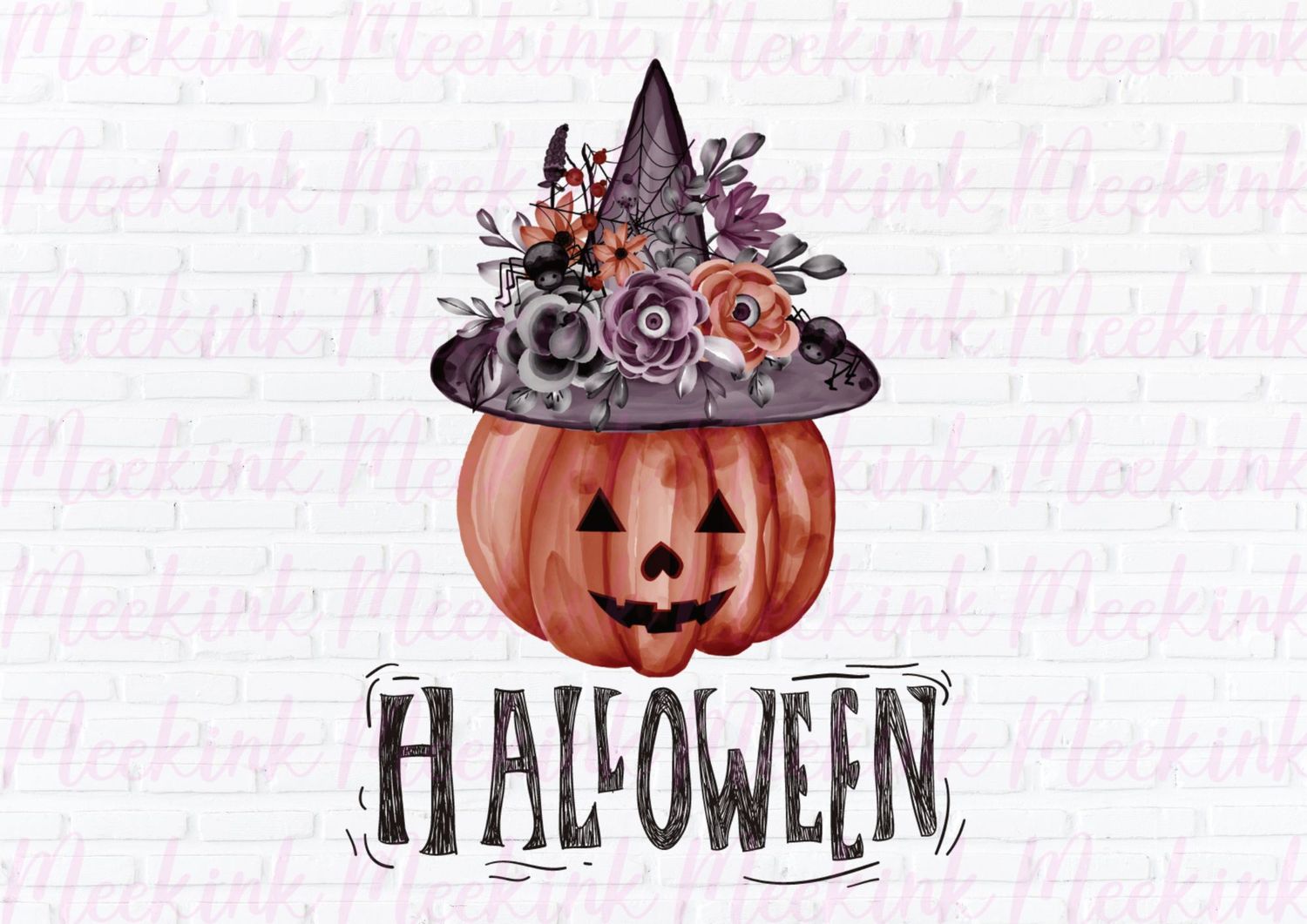 Halloween Pumpkin 2 UVDTF or DTF Decal