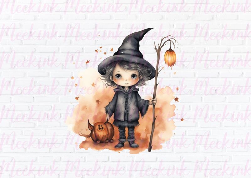 Halloween Wizard 4 UVDTF or DTF Decal