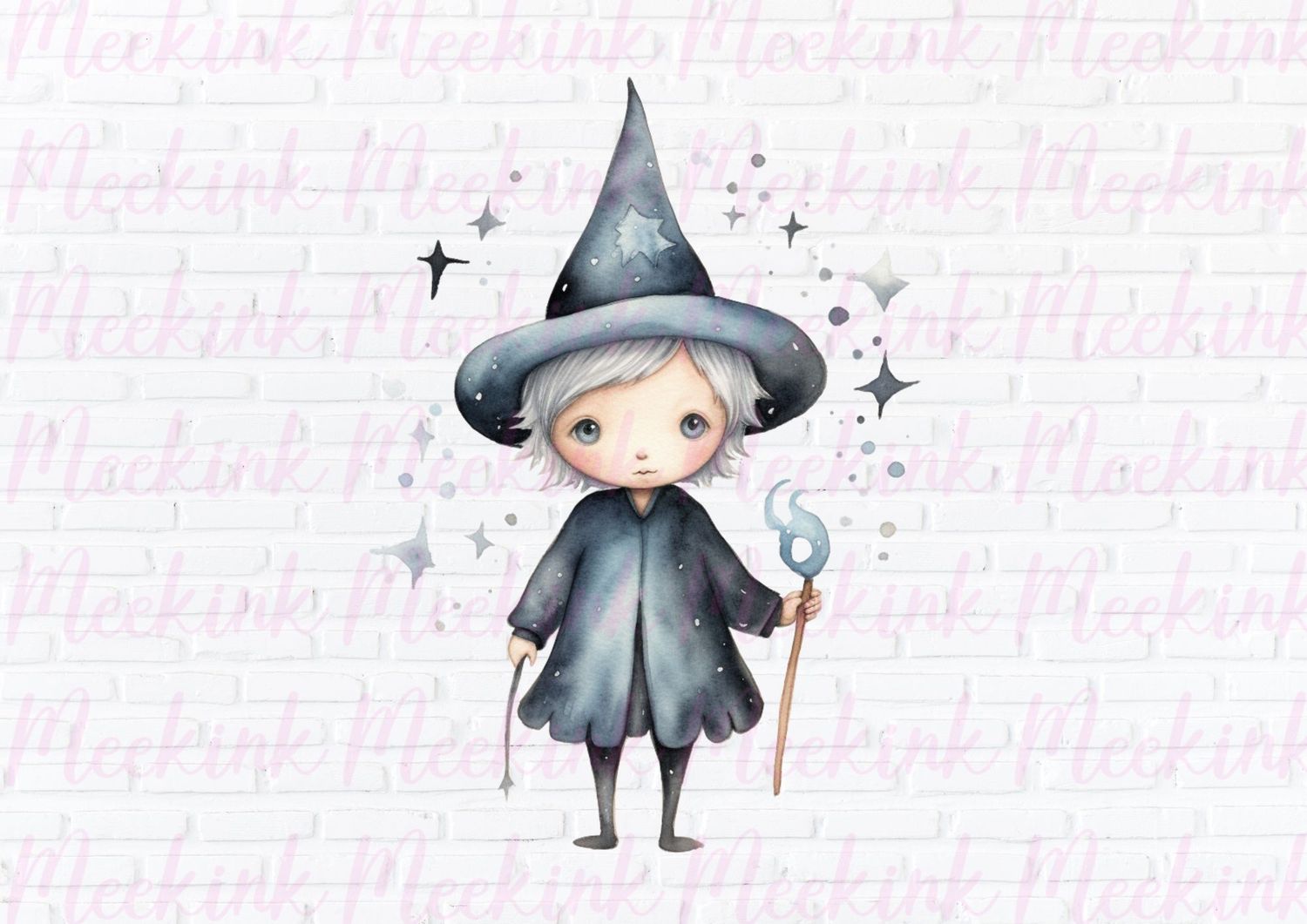 Halloween Wizard 2 UVDTF or DTF Decal