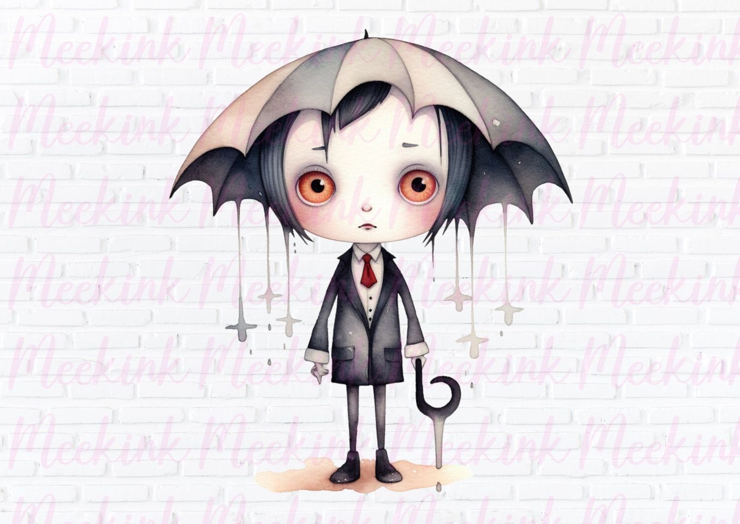 Halloween Creepy Coffin Boys 1 UVDTF or DTF Decal