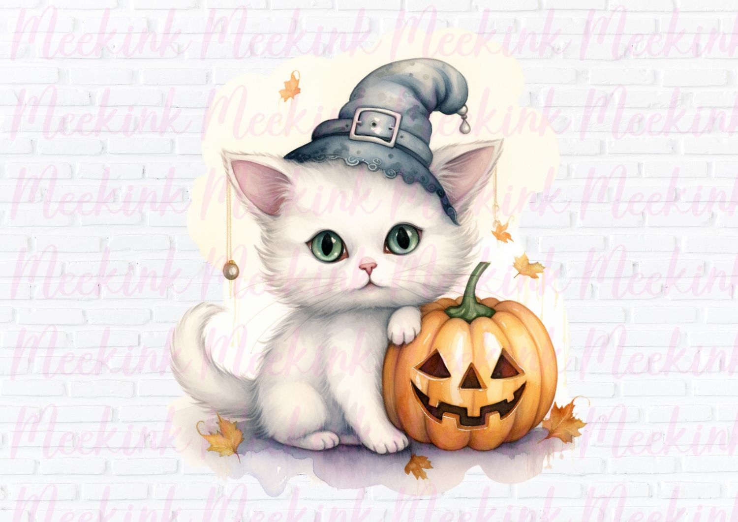 Halloween Cat 2 UVDTF or DTF Decal