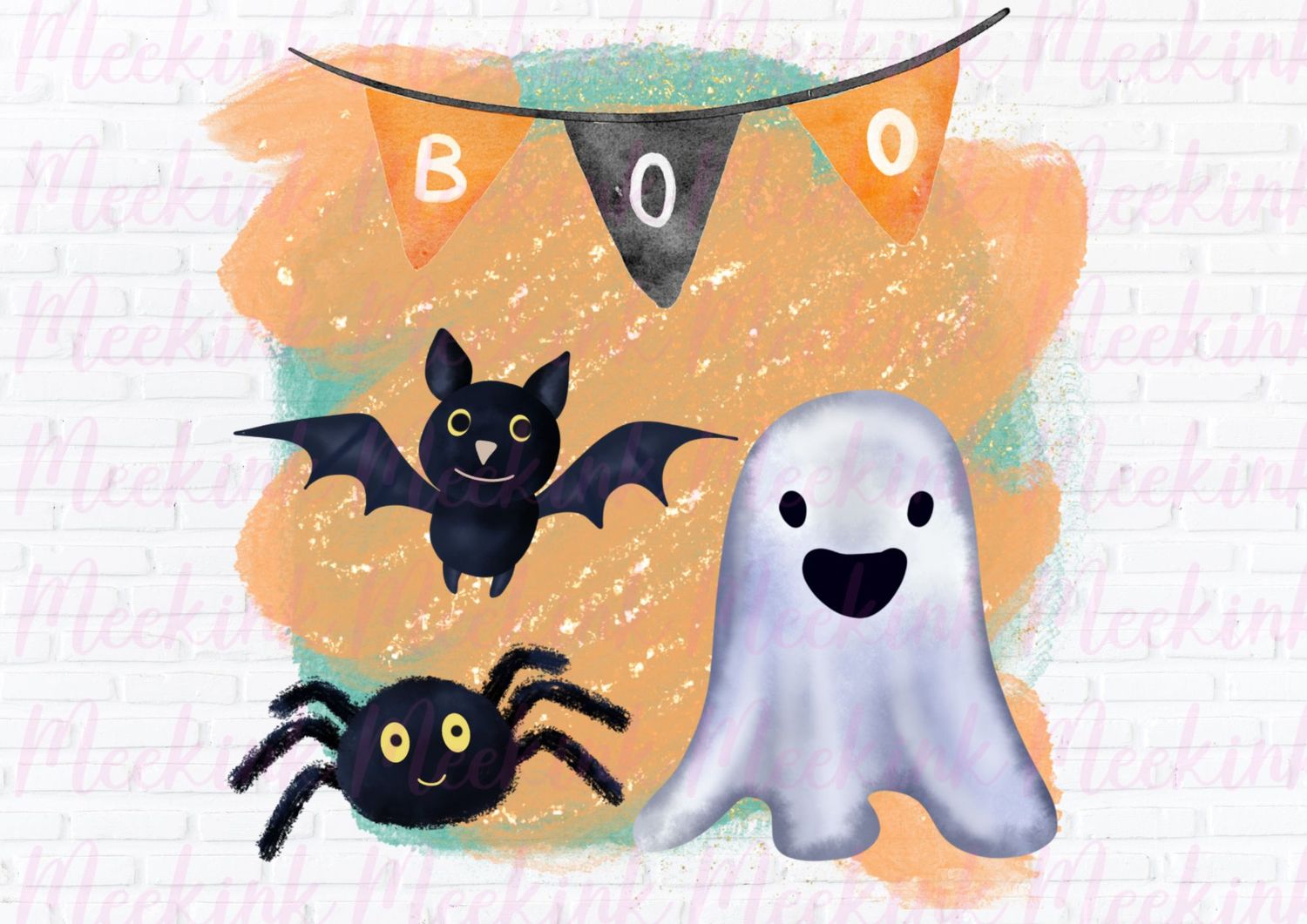 Halloween Boo UVDTF or DTF Decal