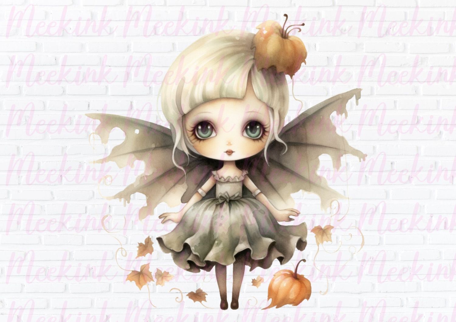 Halloween Zombie Fairy 2 UVDTF or DTF Decal