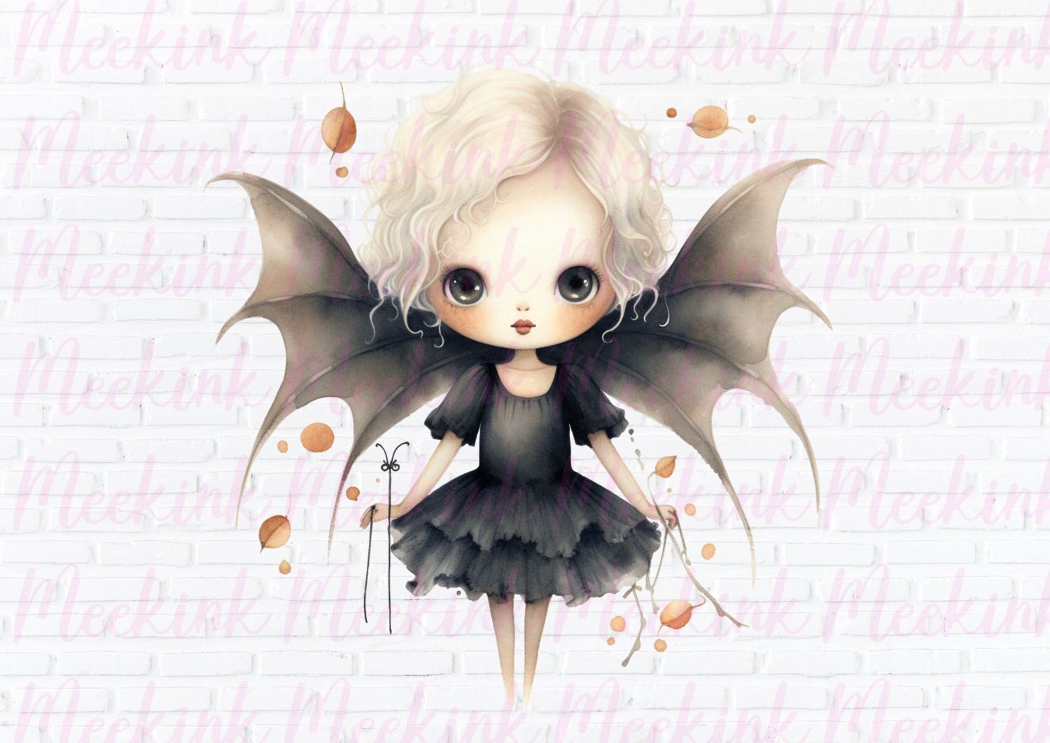 Halloween Vampire Fairy 4 UVDTF or DTF Decal
