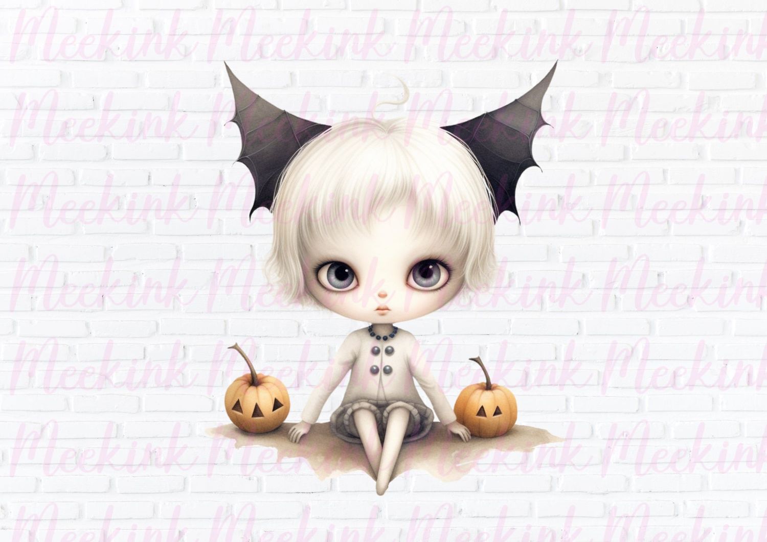 Halloween Vampire Fairy 3 UVDTF or DTF Decal