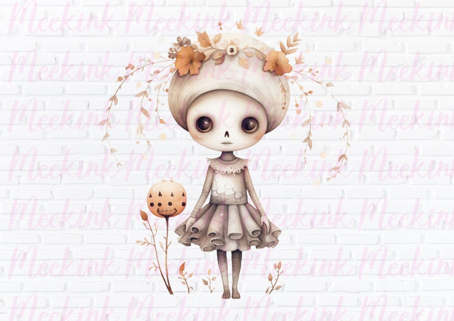Halloween Skeleton Fairy 3 UVDTF or DTF Decal