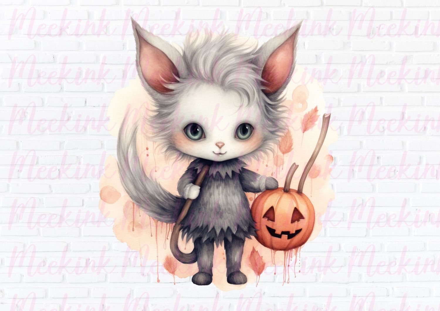 Halloween Wolf Girl 2 UVDTF or DTF Decal