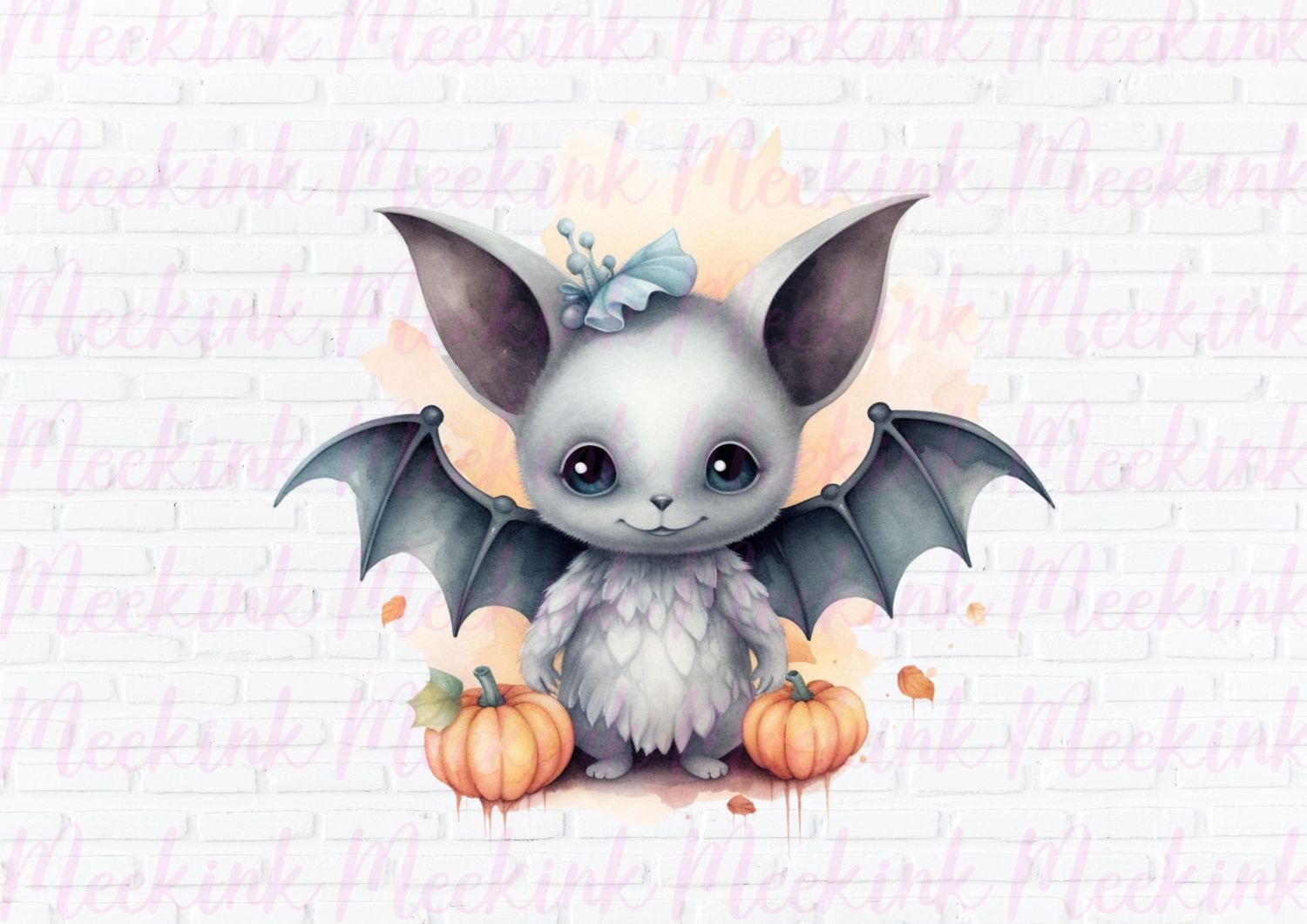 Halloween Cute Bat 3 UVDTF or DTF Decal