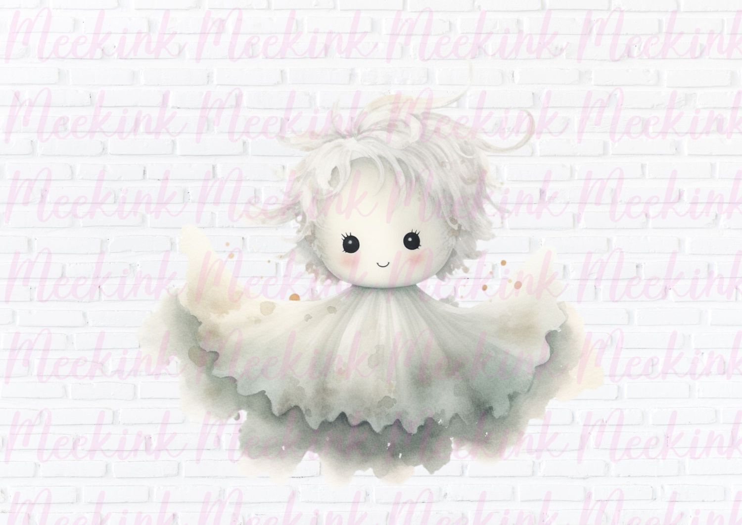 Halloween Ghost 4 UVDTF or DTF Decal