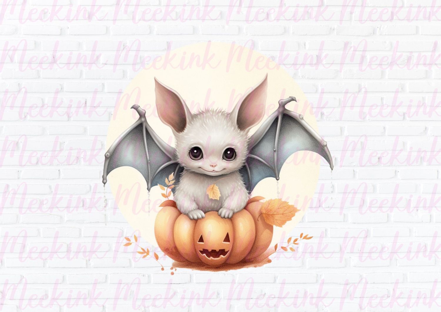 Halloween Cute Bat 6 UVDTF or DTF Decal
