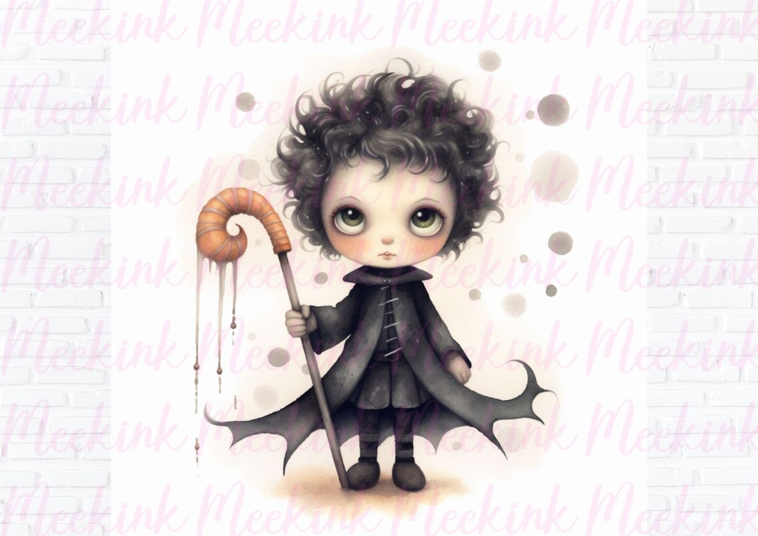 Halloween Dracula Boy 2 UVDTF or DTF Decal