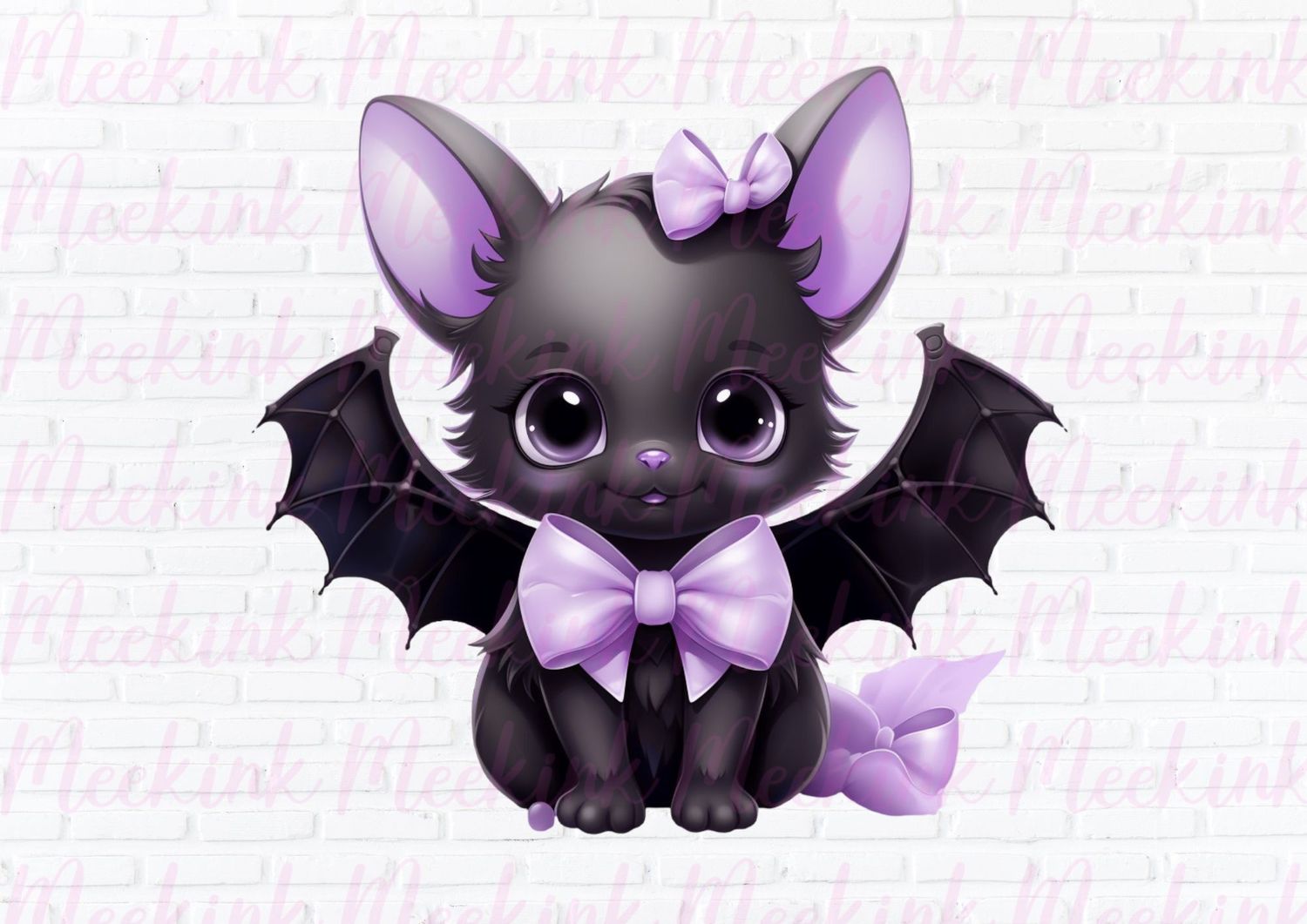 Halloween Bat Purple UVDTF or DTF Decal