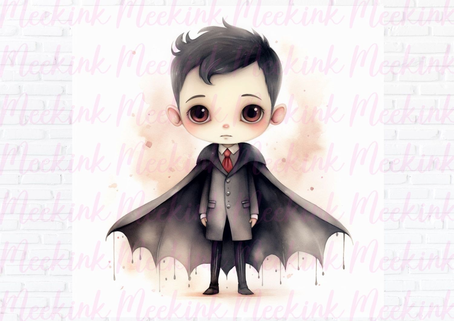 Halloween Dracula Boy 3 UVDTF or DTF Decal