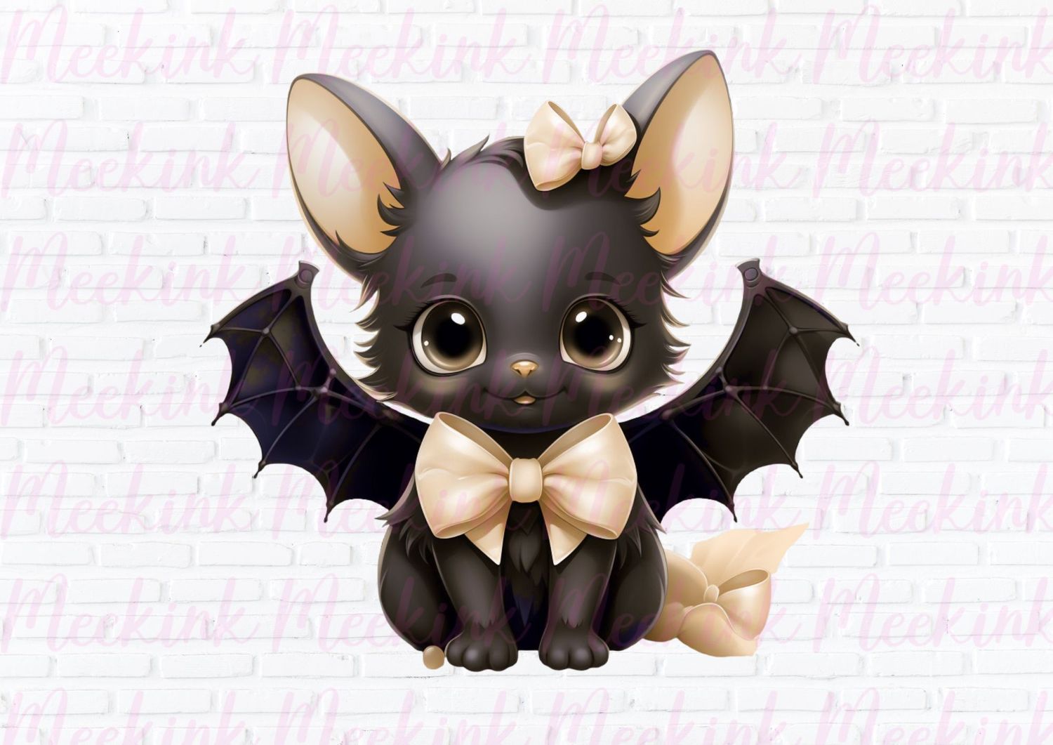 Halloween Bat Gold UVDTF or DTF Decal