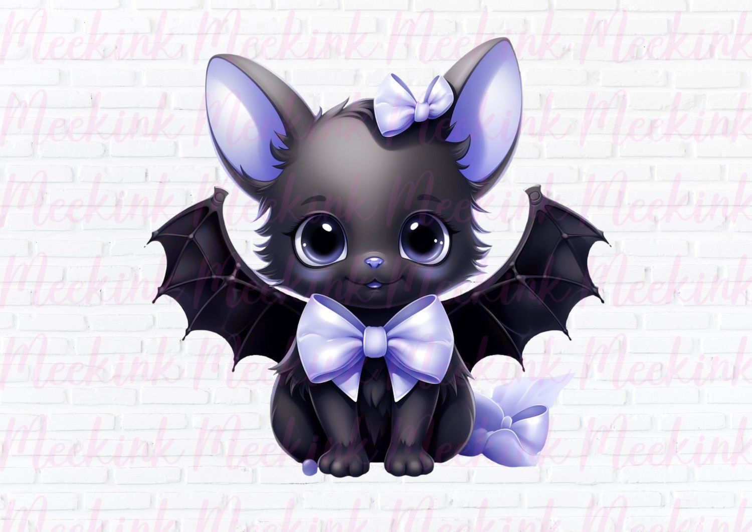Halloween Bat Blue UVDTF or DTF Decal