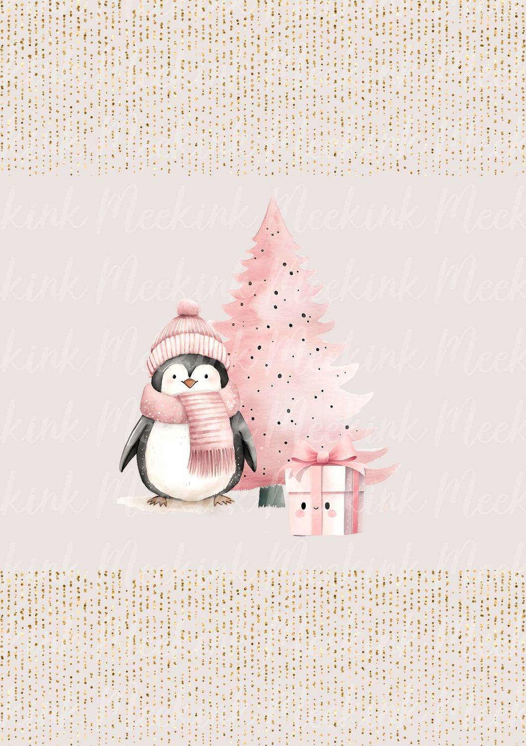 Pink Penguin Decal