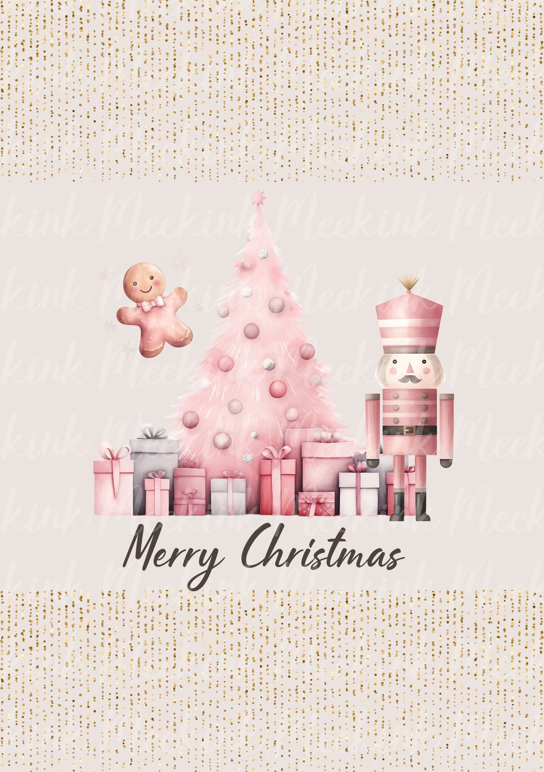Pink Nut Cracker Scene Decal
