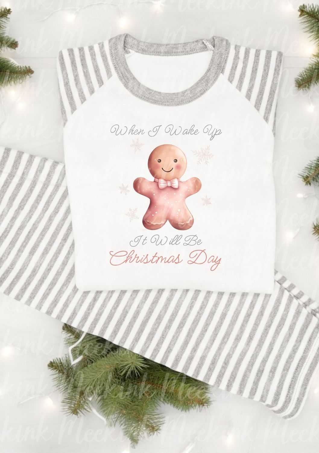 When I Wake Up Gingerbread Decal