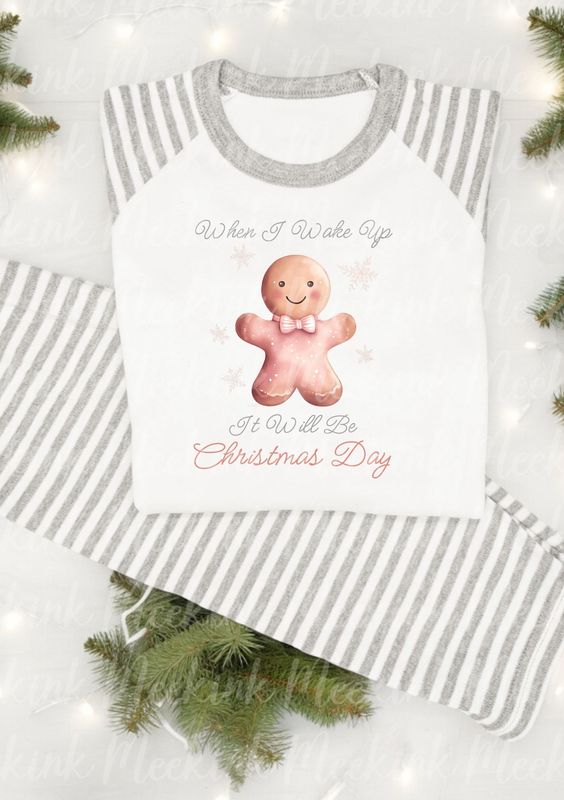 When I Wake Up Gingerbread Decal