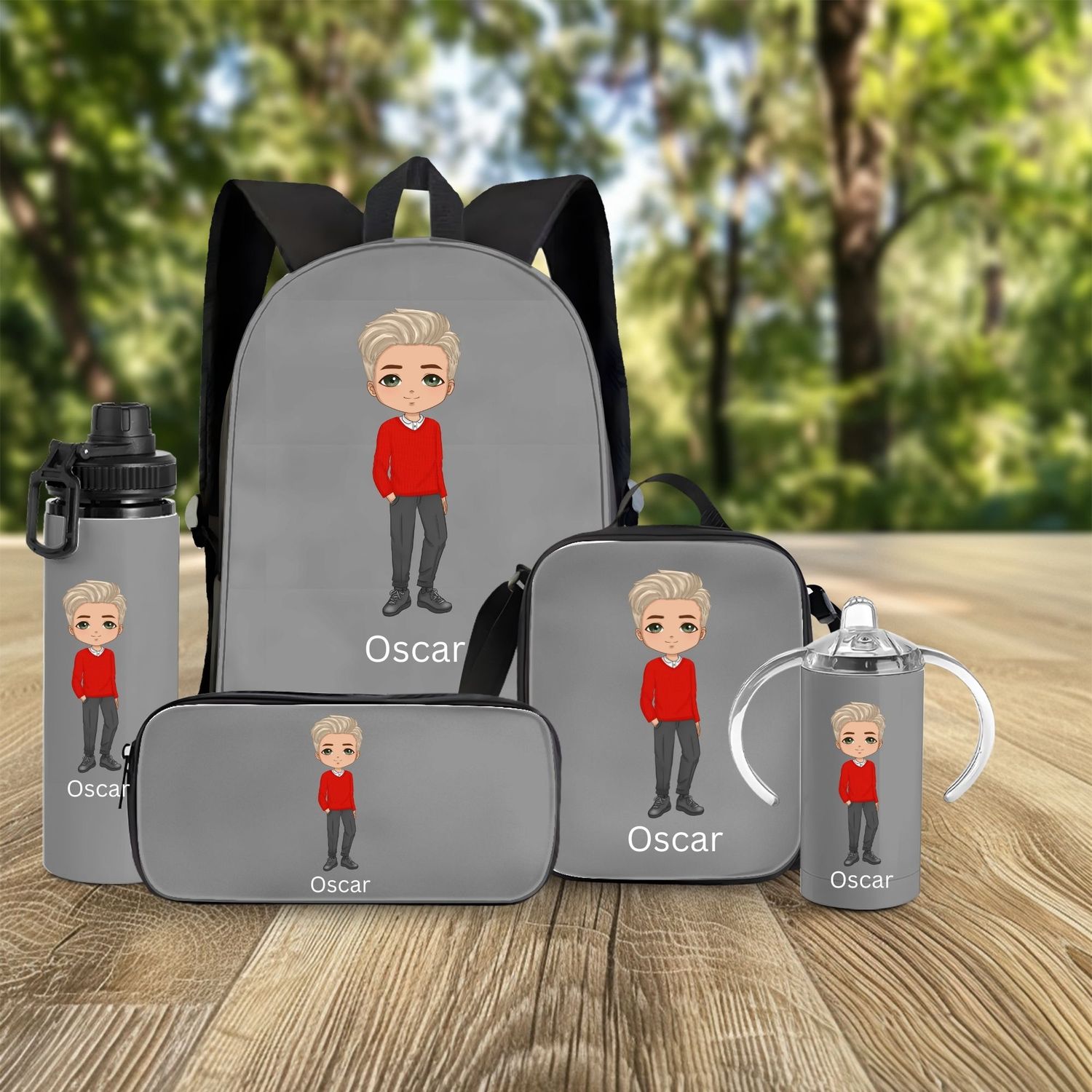 Back To School Boy Character Doll UVDTF or DTF Decal
