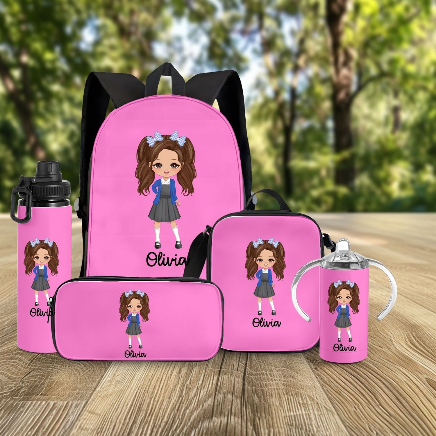 School Girl Character Doll UVDTF or DTF Decal