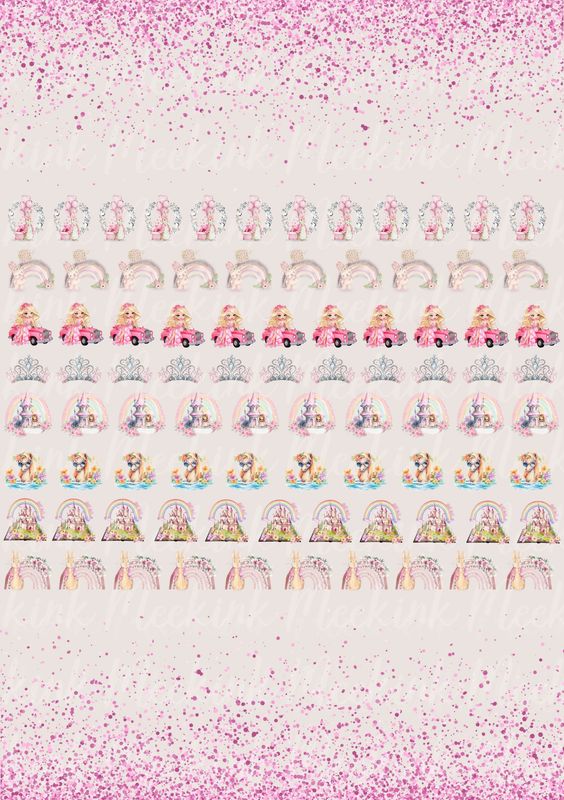 Pretty Bow Sheet 2 A4 DTF Decals