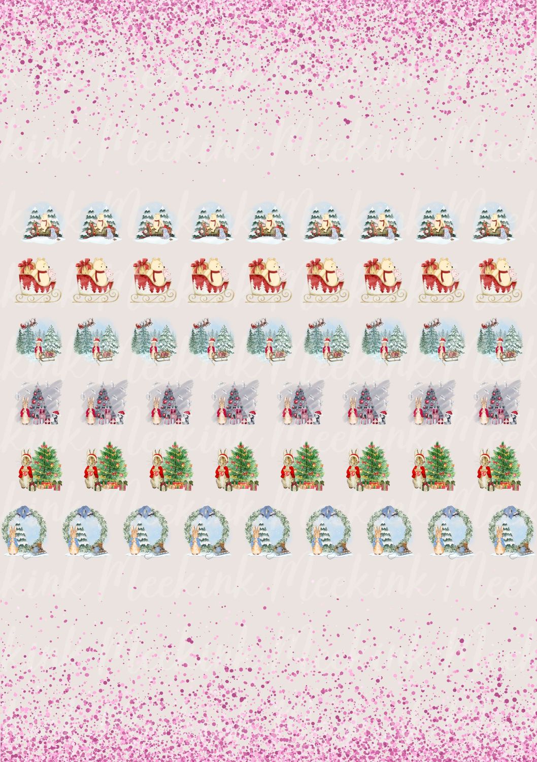 Christmas 1 A4 DTF Decals