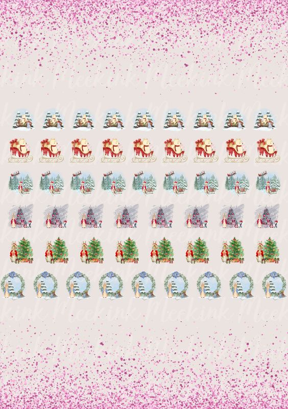Christmas 1 A4 DTF Decals